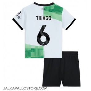 Liverpool Thiago Alcantara #6 Vieraspaita Lapsille 2023-24 Lyhythihainen (+ shortsit)